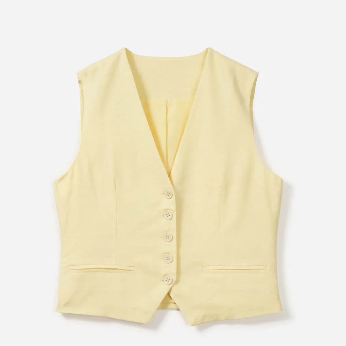 Gilet de costume TEXTO jaune