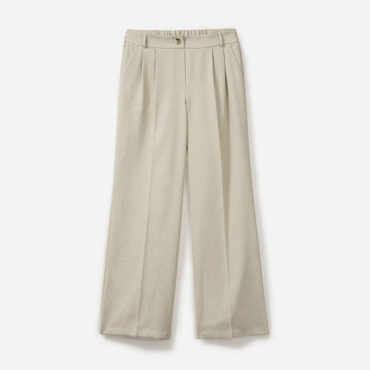 Pantalon TEXTO beige large