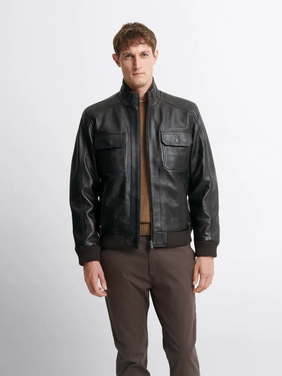 Blouson Cuir Homme