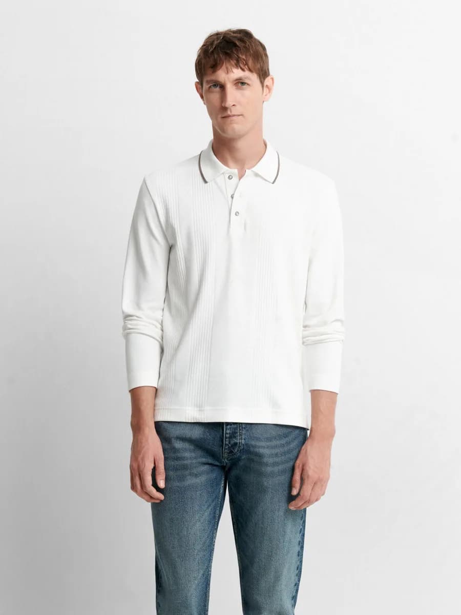 Polo Ml Maille Fine Homme