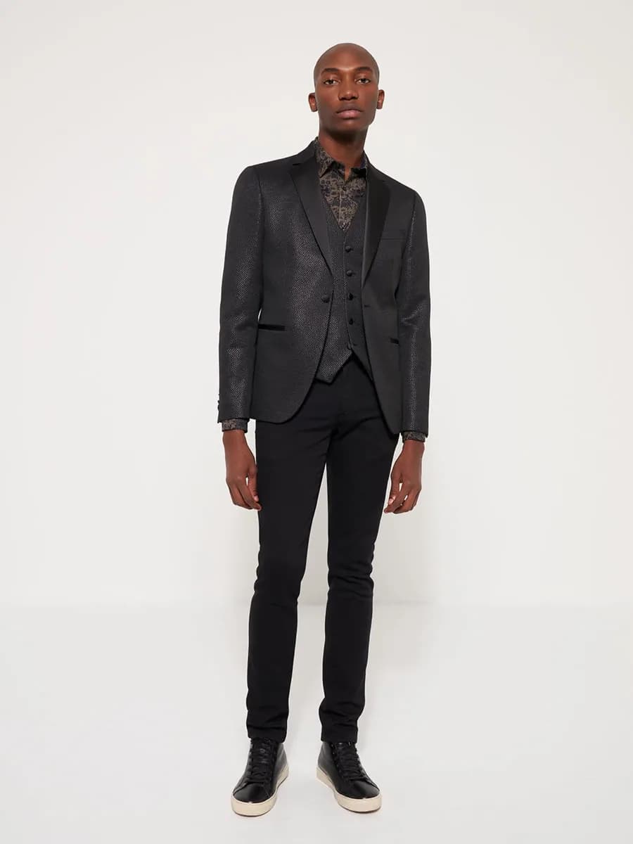Veste coordonnable slim fantaisie