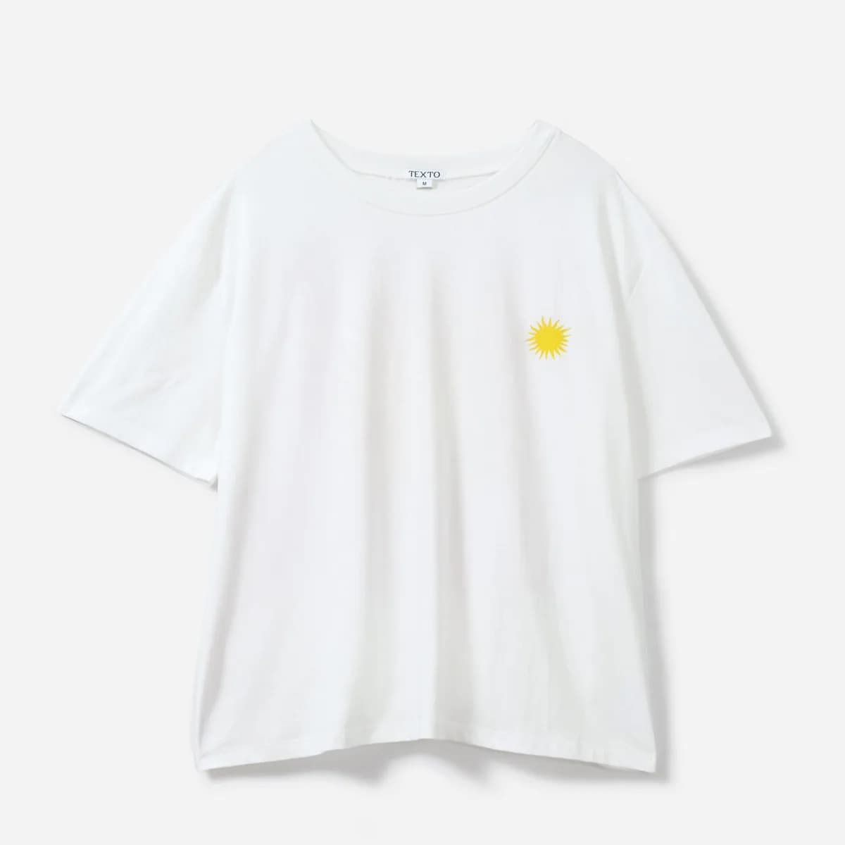 Tee-shirt TEXTO blanc visuel soleil