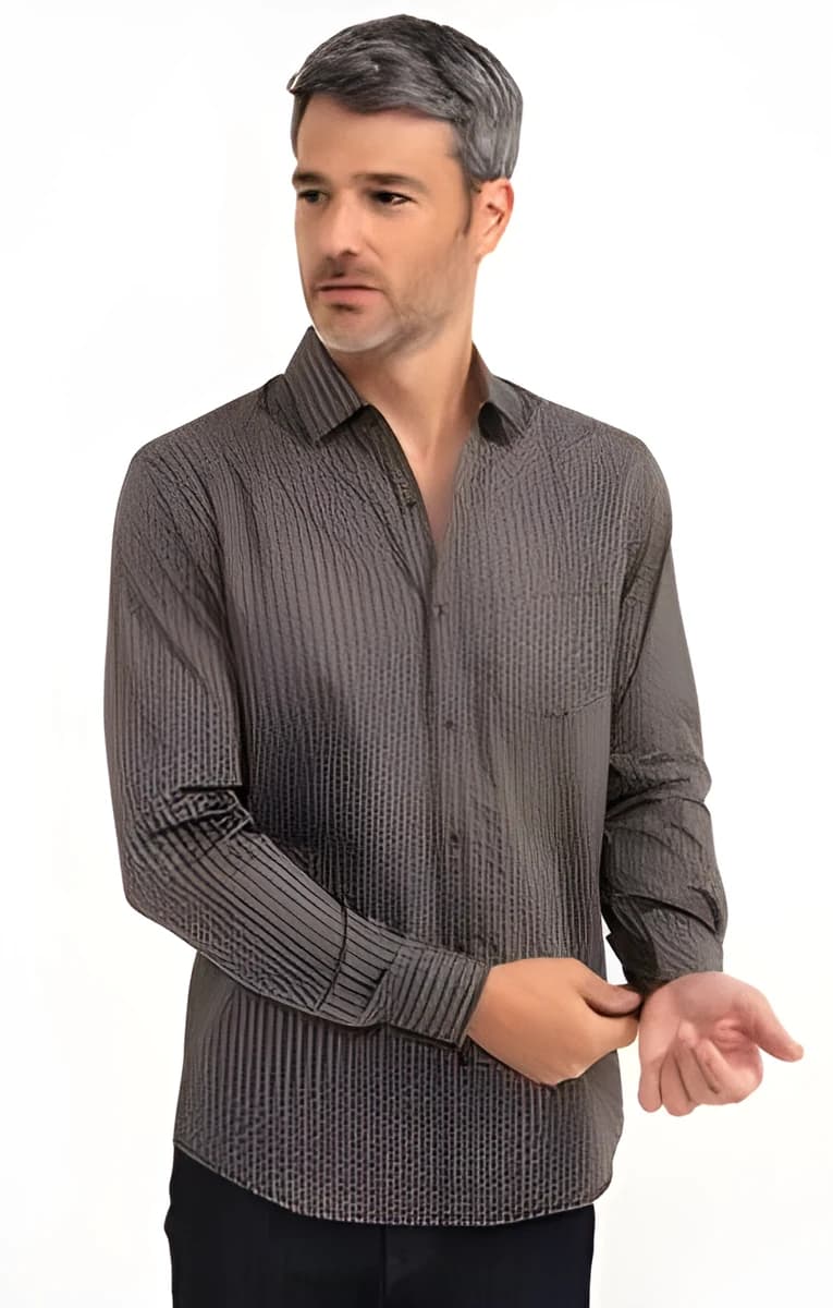 Chemise manches longues Boomerang – Noir