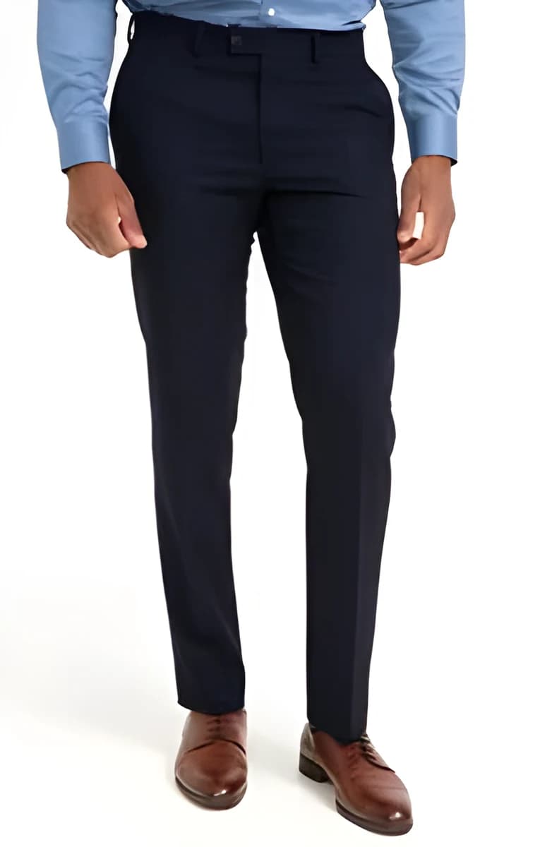 Pantalon de costume ajusté Dolomito – Marine