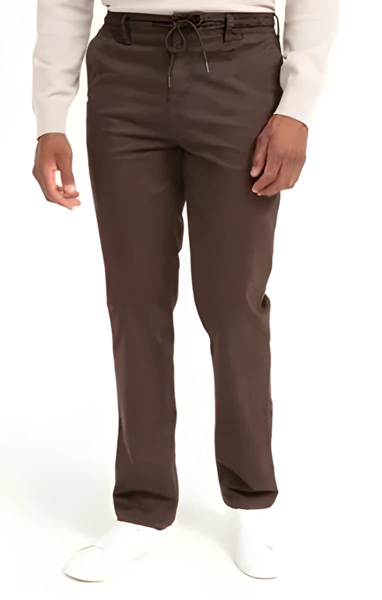 Pantalon chino regular Albert – Marron Clair