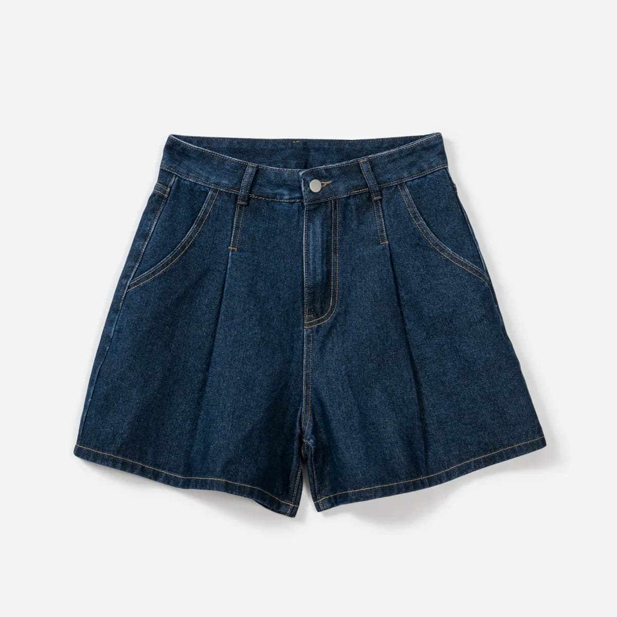 Short large en jean TEXTO brut