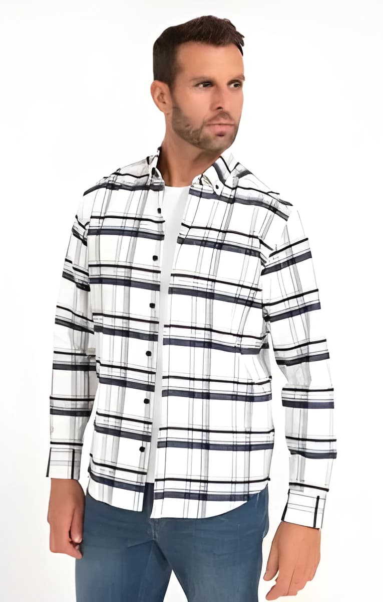 Chemise manches longues Crx Ness – Bleu