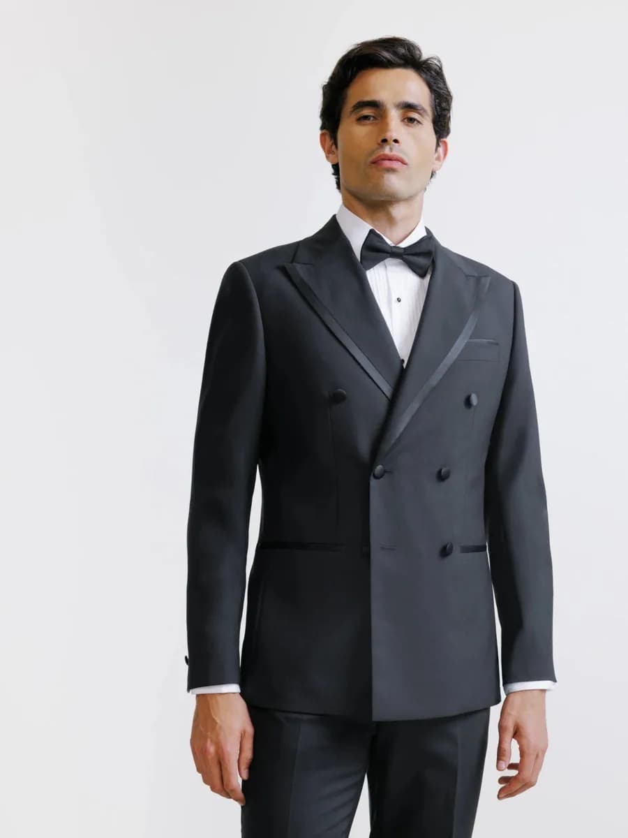 Costume croisé noir