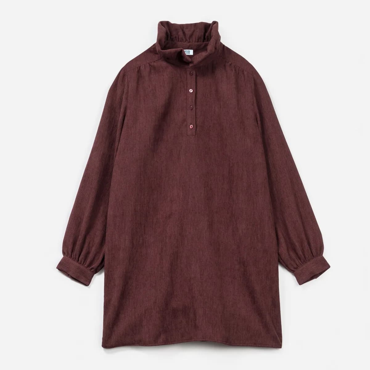 Robe ERAM WEAR bordeaux maille velours côtelé