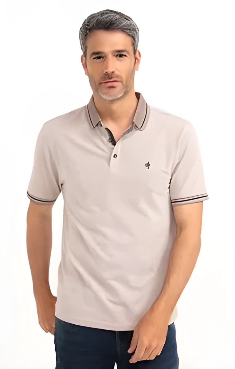 Polo manches courtes Lisy – Brique