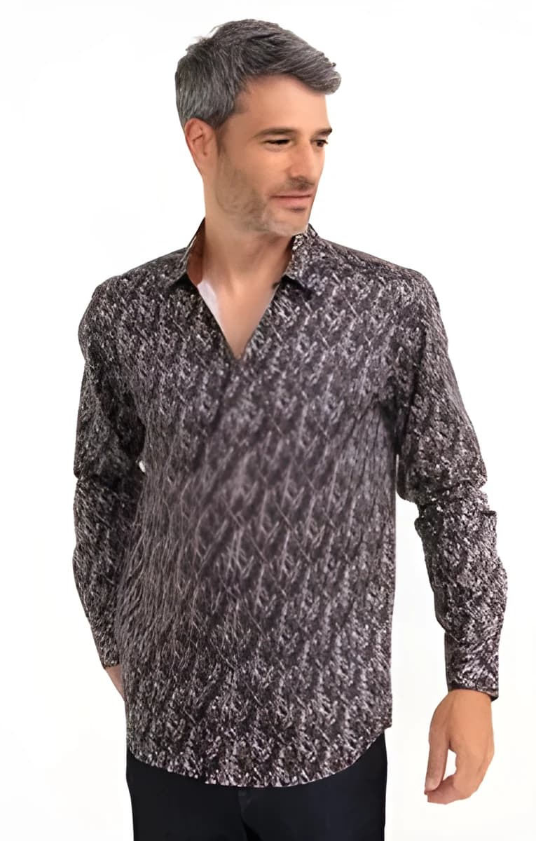 Chemise manches longues Lukas – Lilas