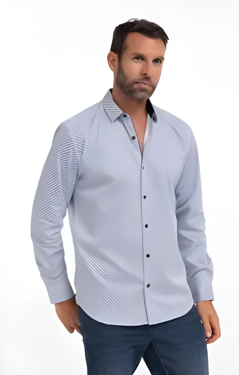 Chemise manches longues Mack – Blanc