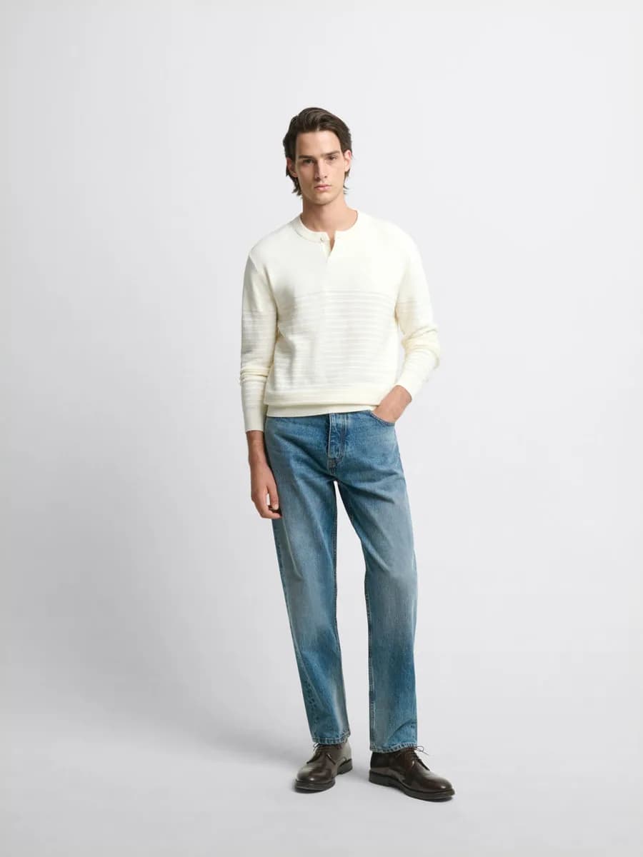 Jean denim coupe carrot