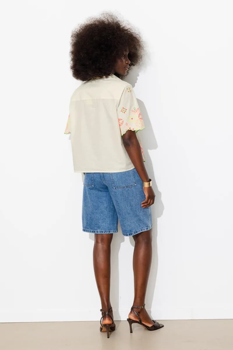 Chemise brodée Femme