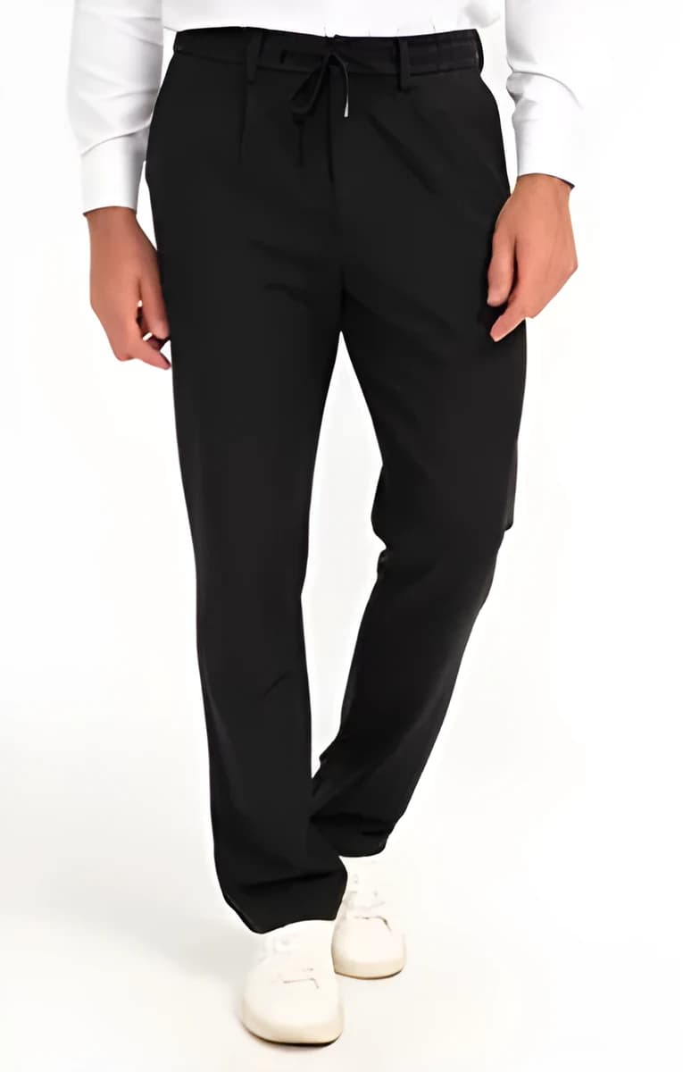 Pantalon chino regular Gaby – Anthracite