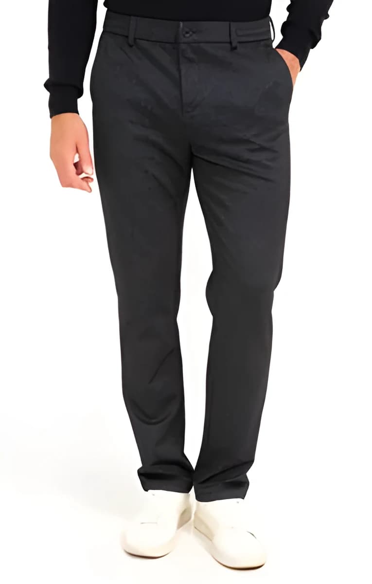 Pantalon chino regular Idriss – Bleu