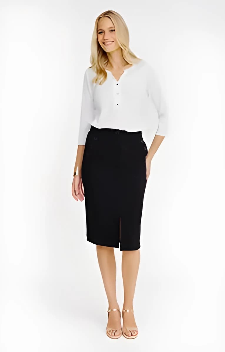 Jupe midi – Noir