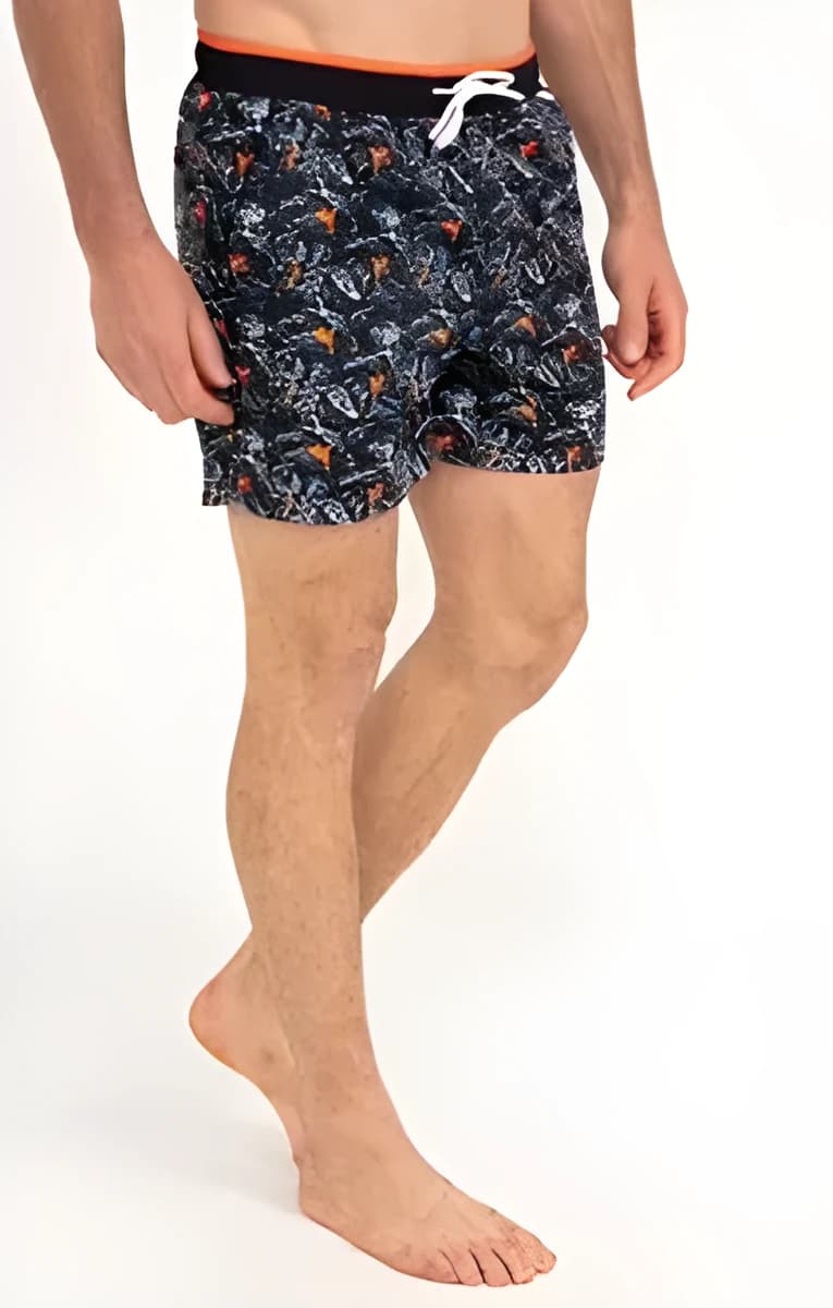 Short de bain perroquet court – Marine