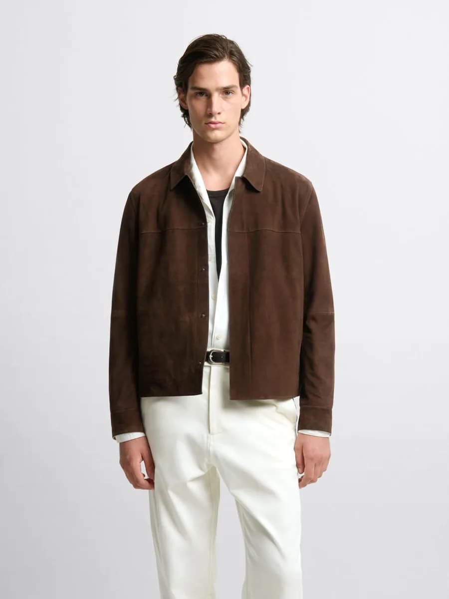 Blouson en cuir de chèvre - L'atelier