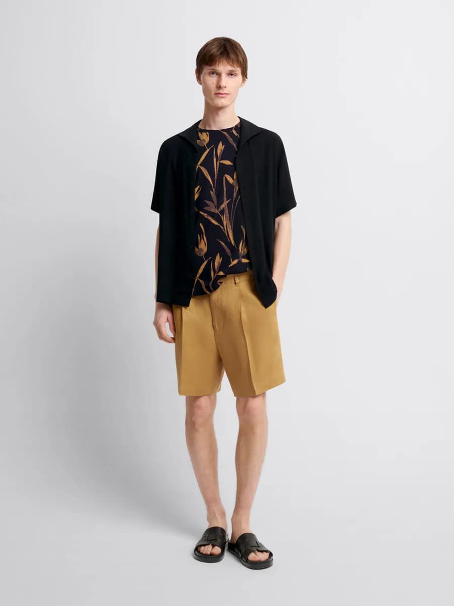 Bermuda loose fit en lin