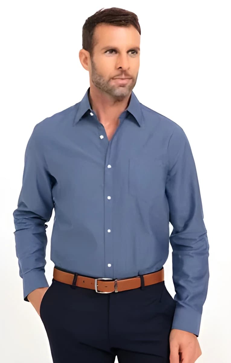 Chemise manches longues Faux Cube – Bordeaux
