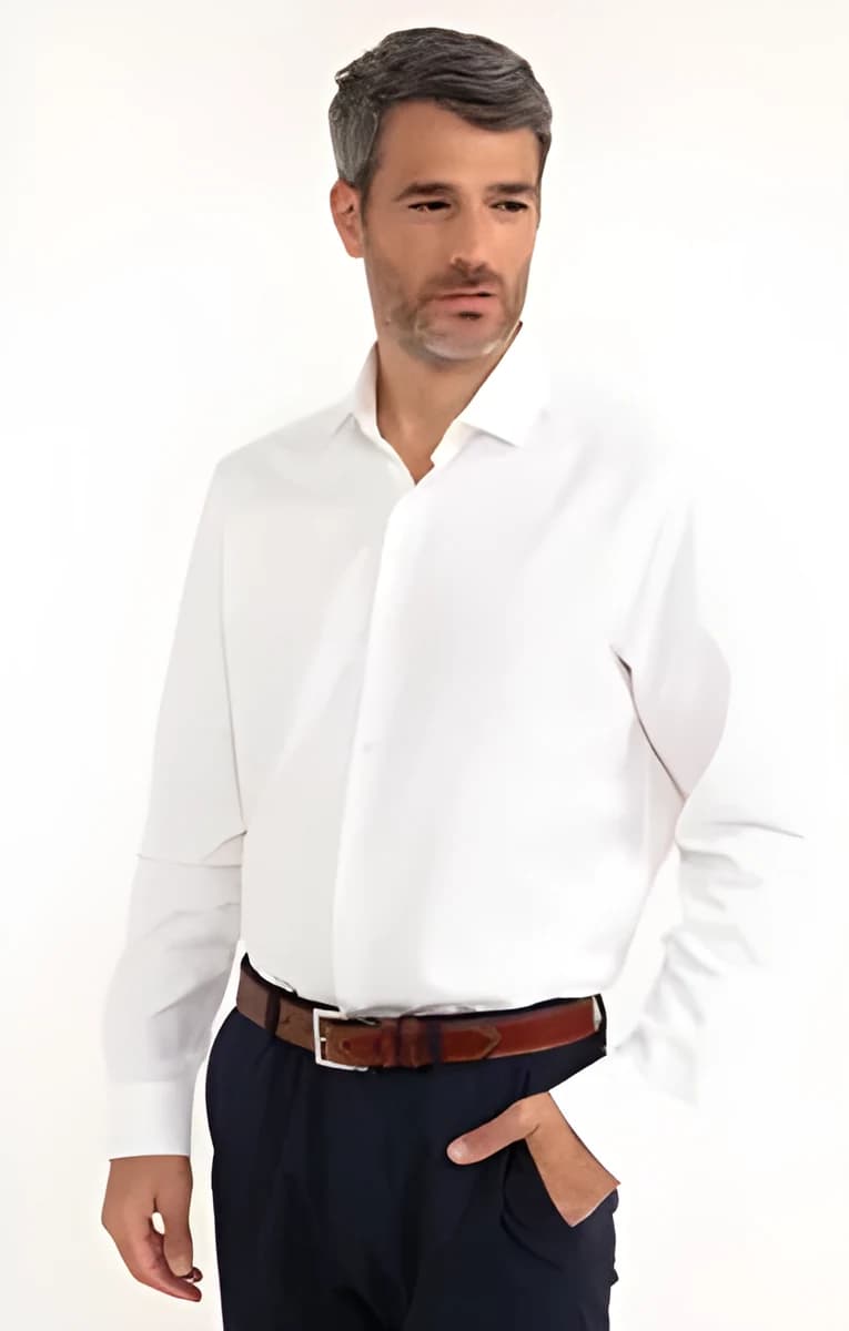 Chemise manches longues Microtech – Blanc