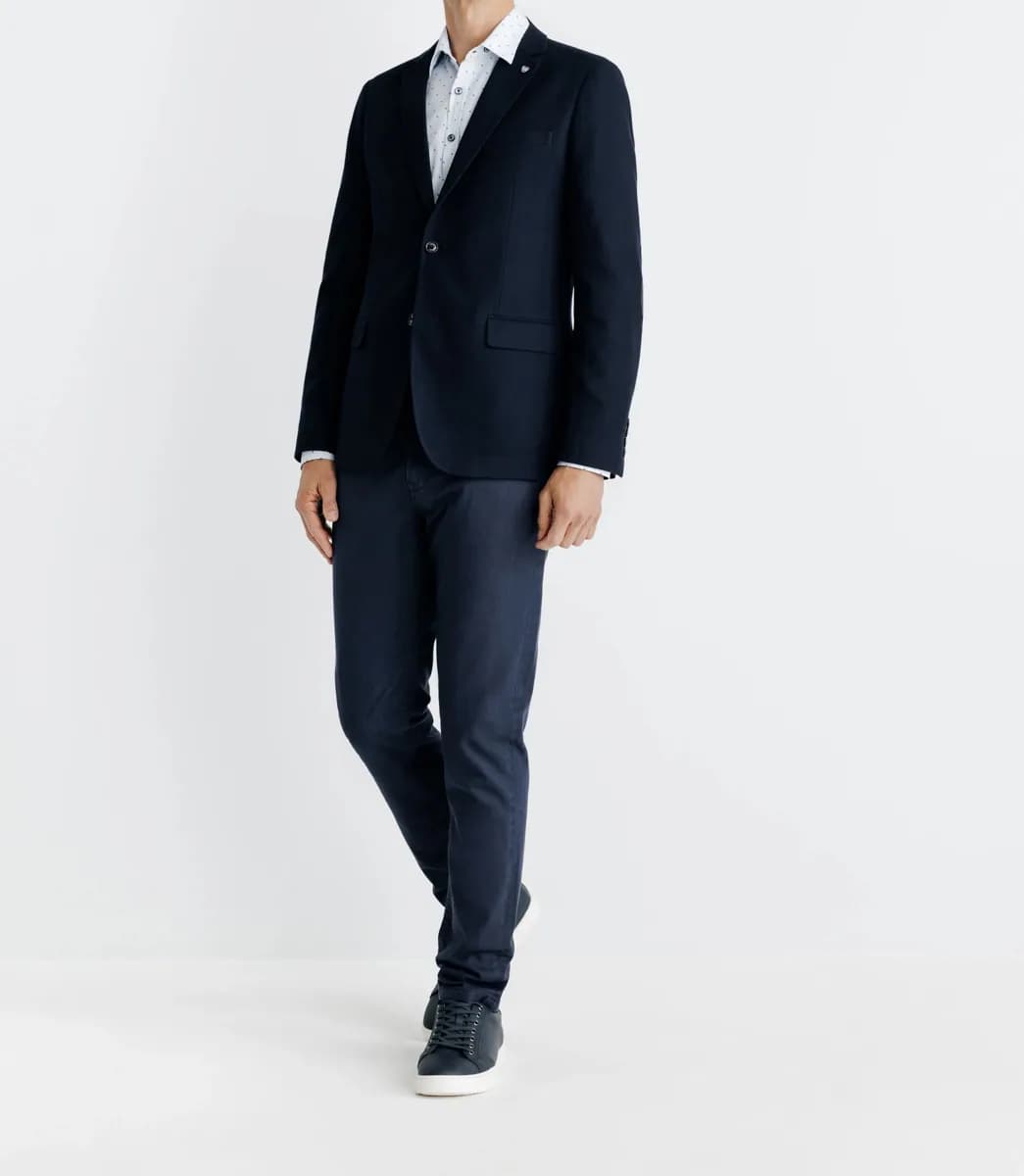 Veste en nid d'abeille marine