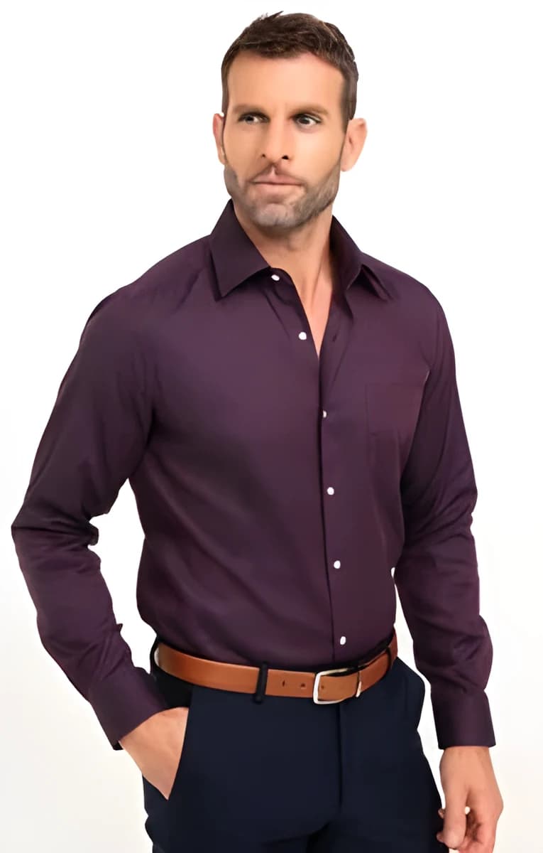 Chemise manches longues Violetlos – Bordeaux
