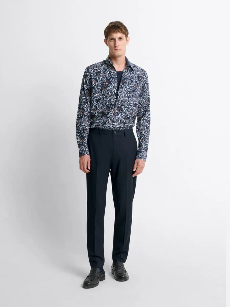 Chino taille semi-élastiquée