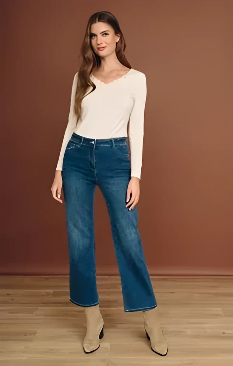 Jean coupe large – Bleu