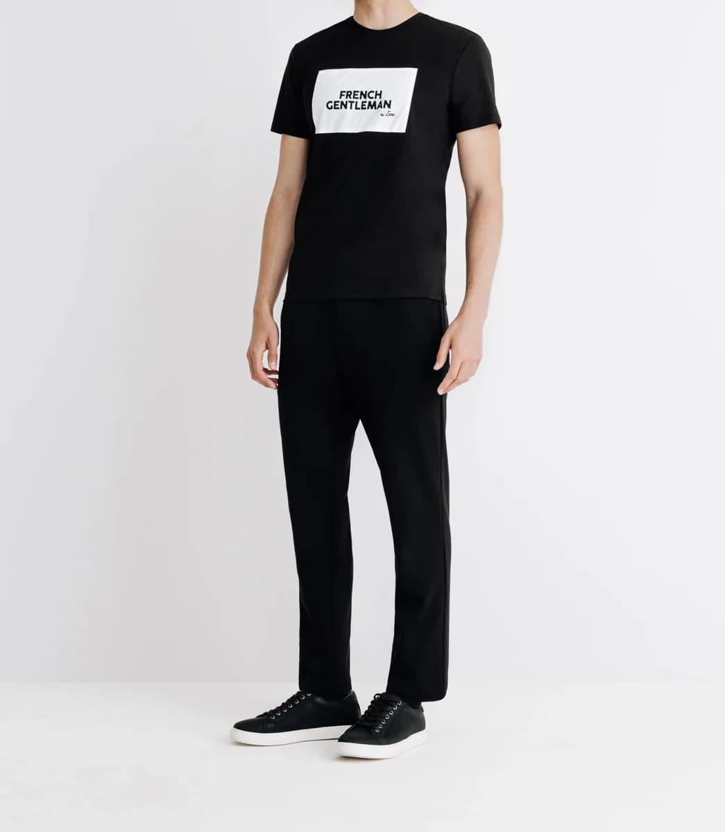 T-shirt avec écriture noir