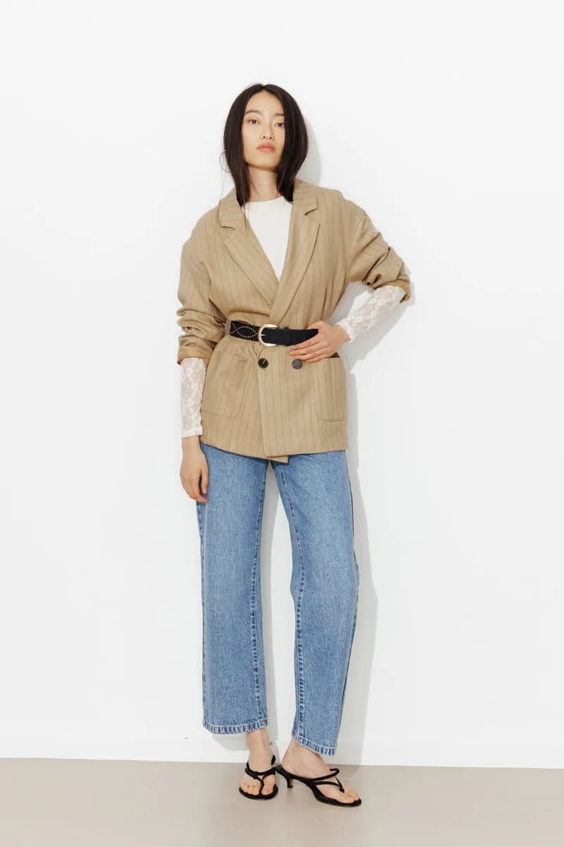 Veste de tailleur rayée Femme