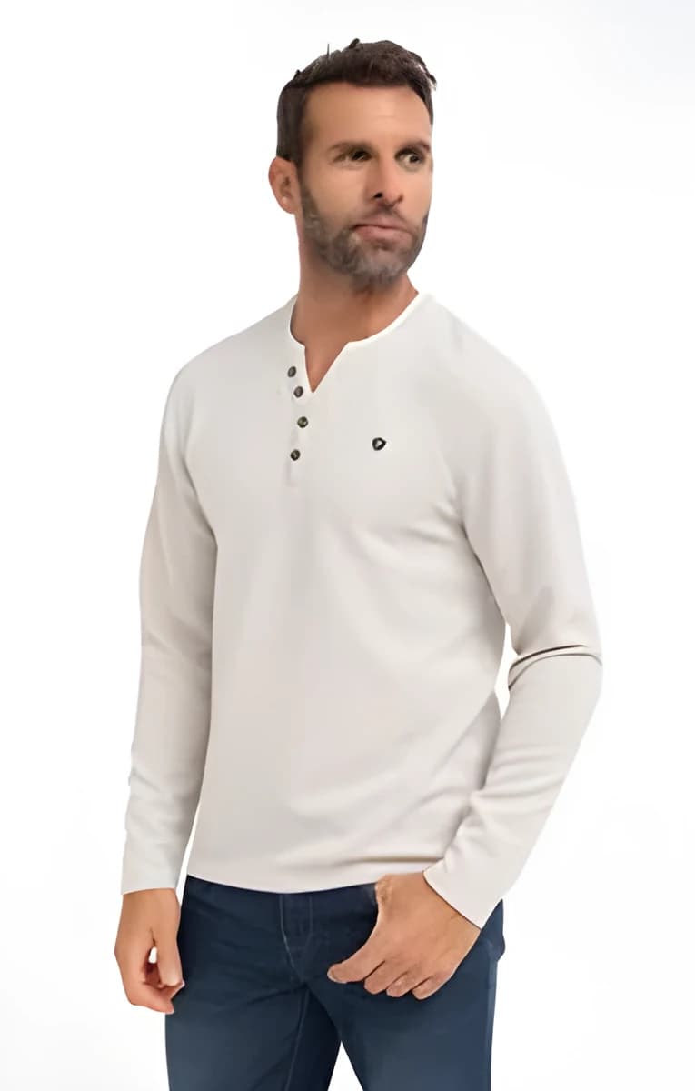 Tee-shirt manches longues Bulles – Beige