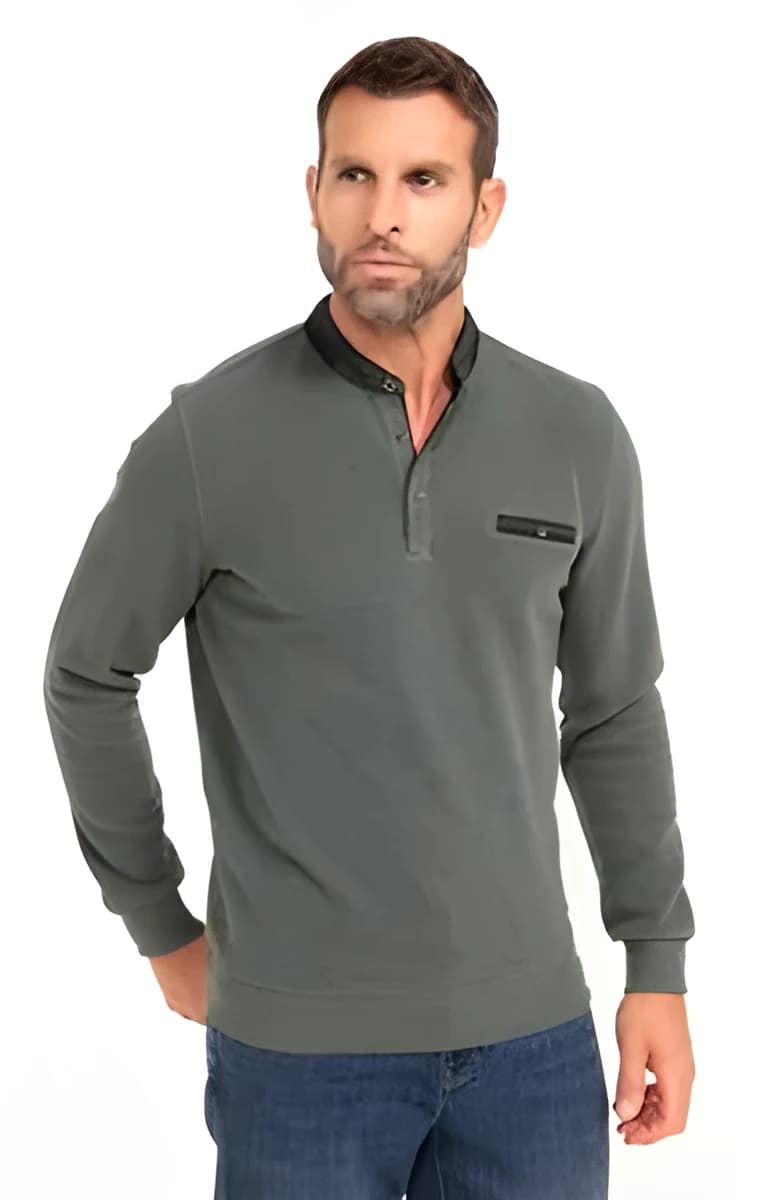 Tee shirt manches longues Chic – Kaki