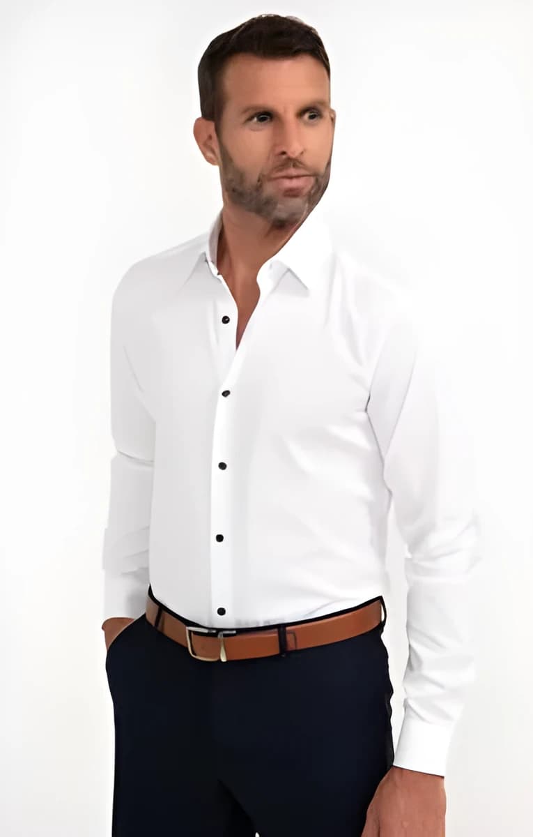 Chemise manches longues – Blanc