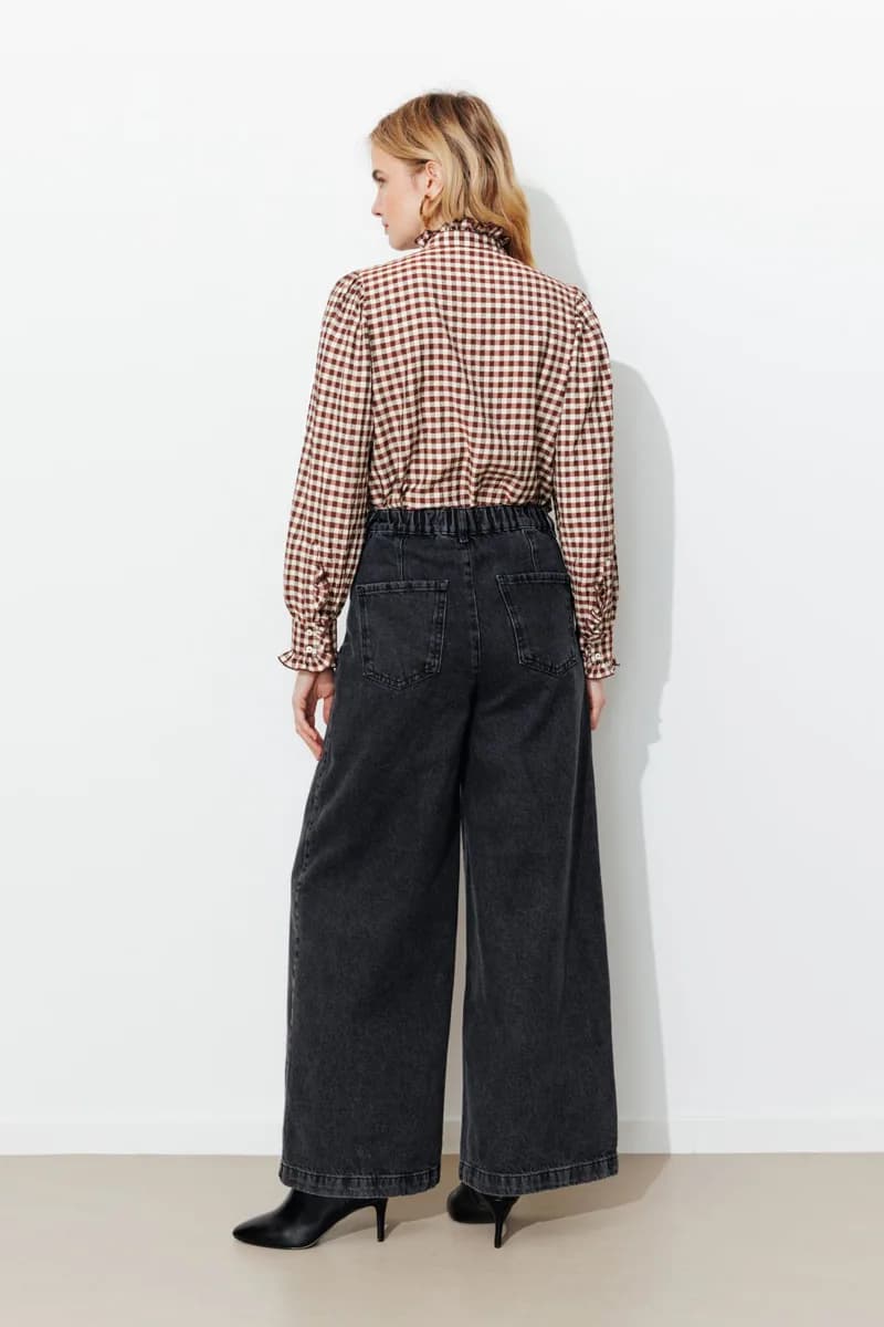 Chemise vichy volantée Femme