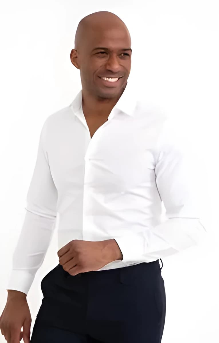Chemise manches longues Simply – Blanc