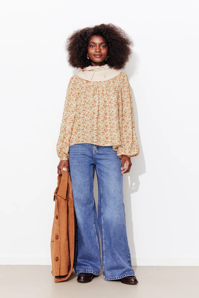 Blouse à fleurs Femme