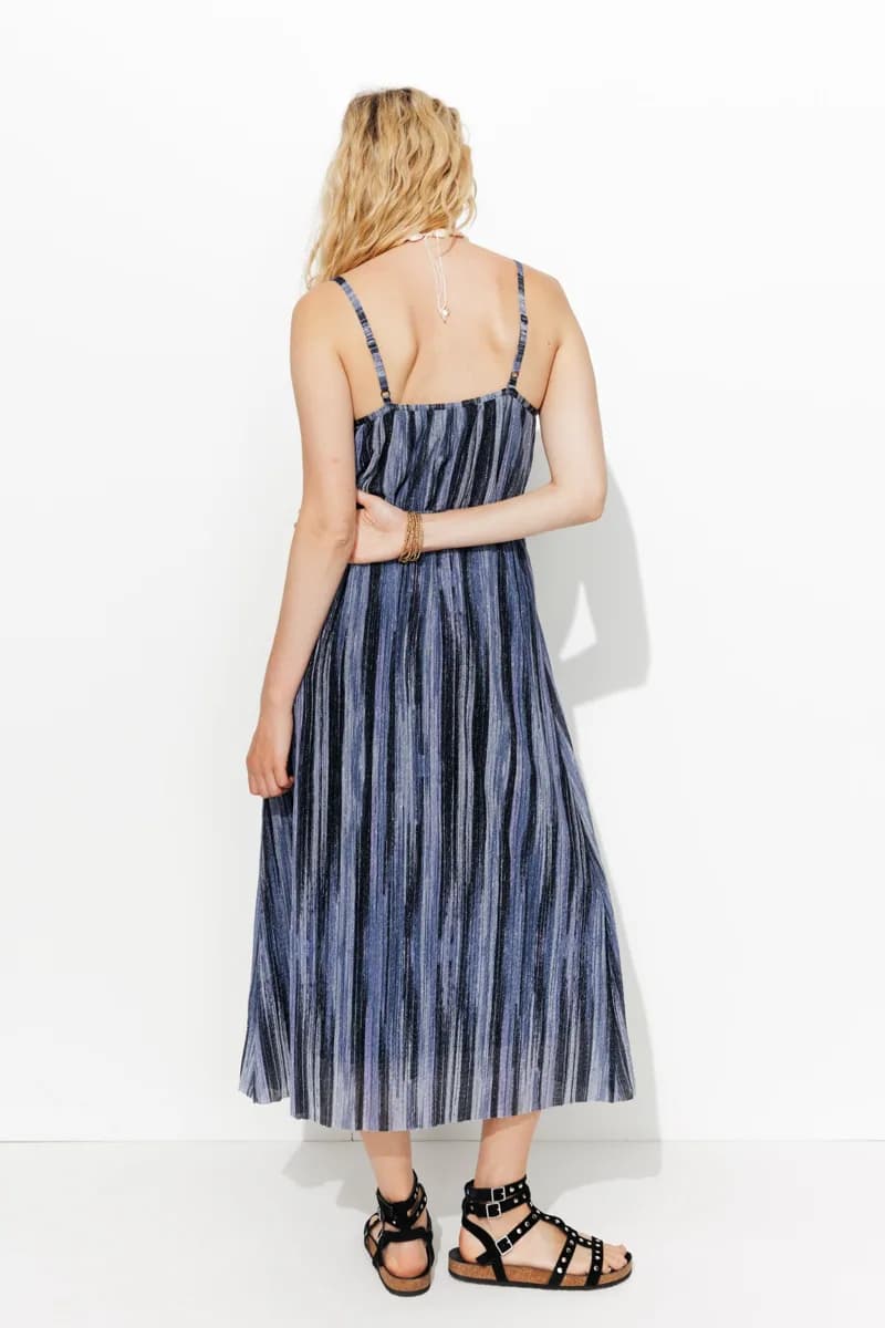 Robe midi à paillettes Femme