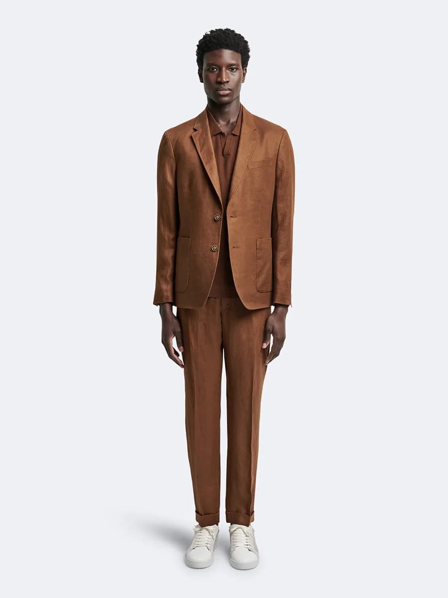 Pantalon de costume en lin