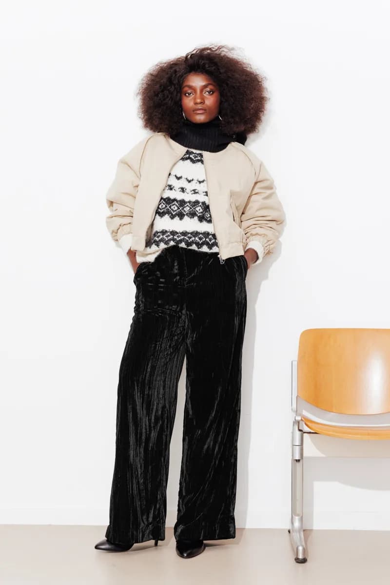 Pantalon en panne de velours