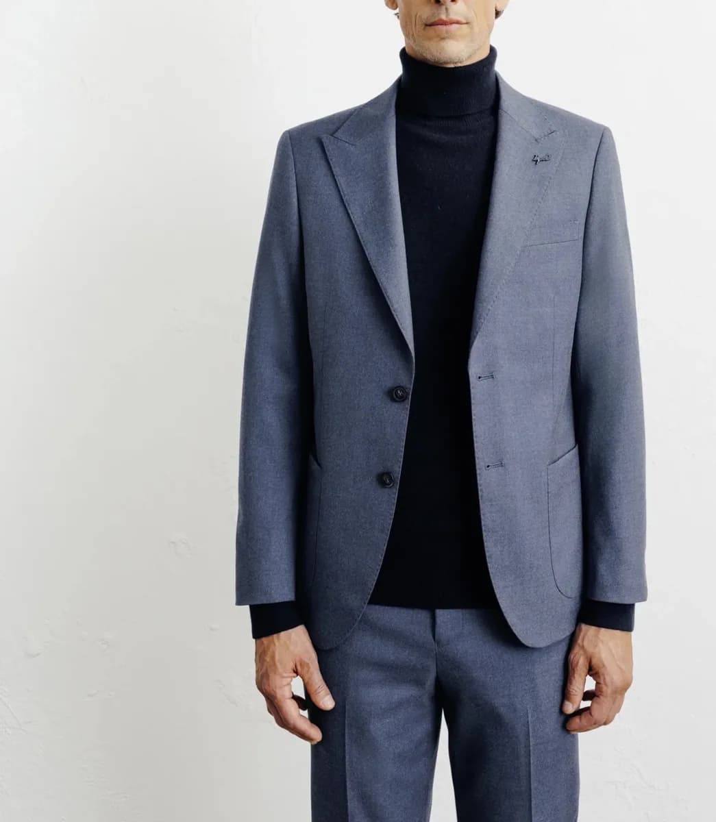 Veste ville séparable ajustée bleue