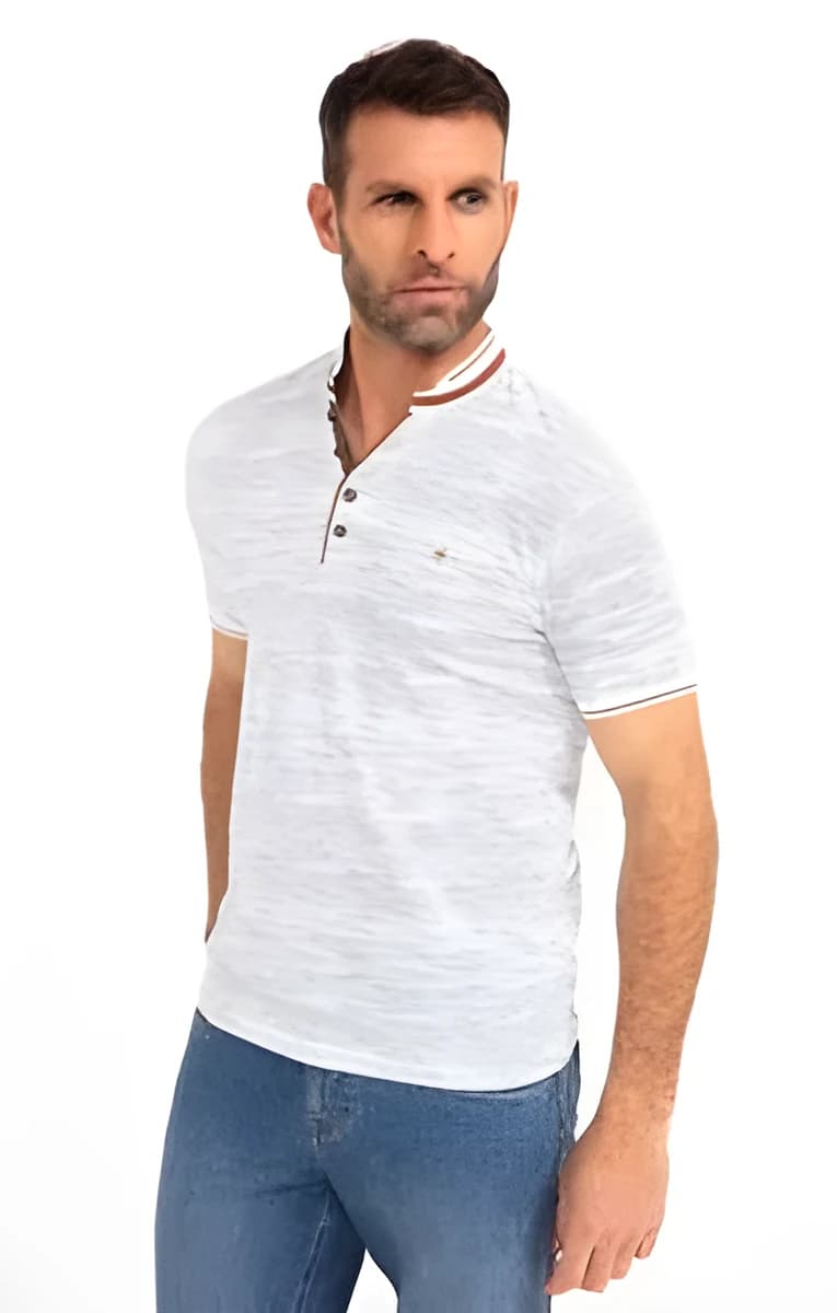 Tee-shirt manches courtes imprimé – Blanc