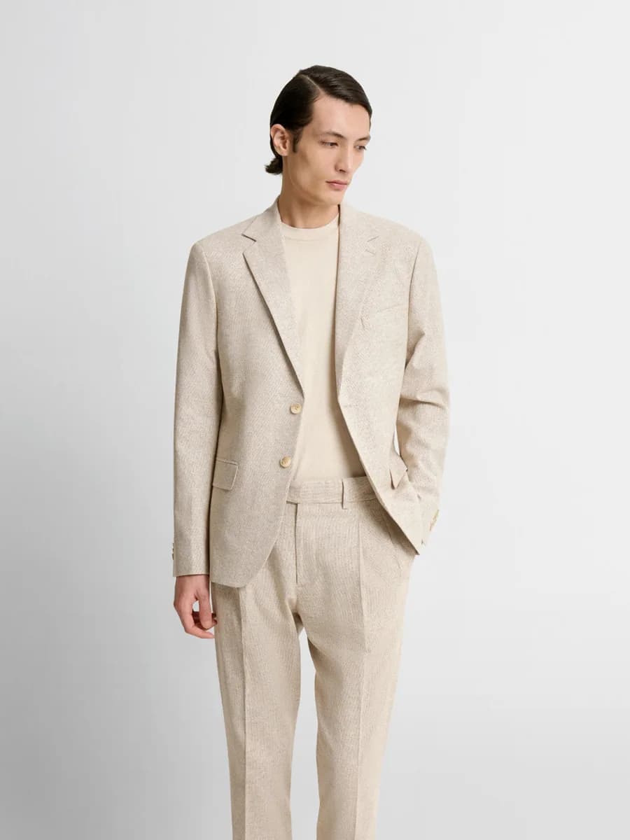 Veste de costume slim à motif