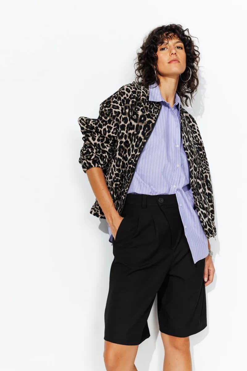 Bermuda chic à pinces Femme