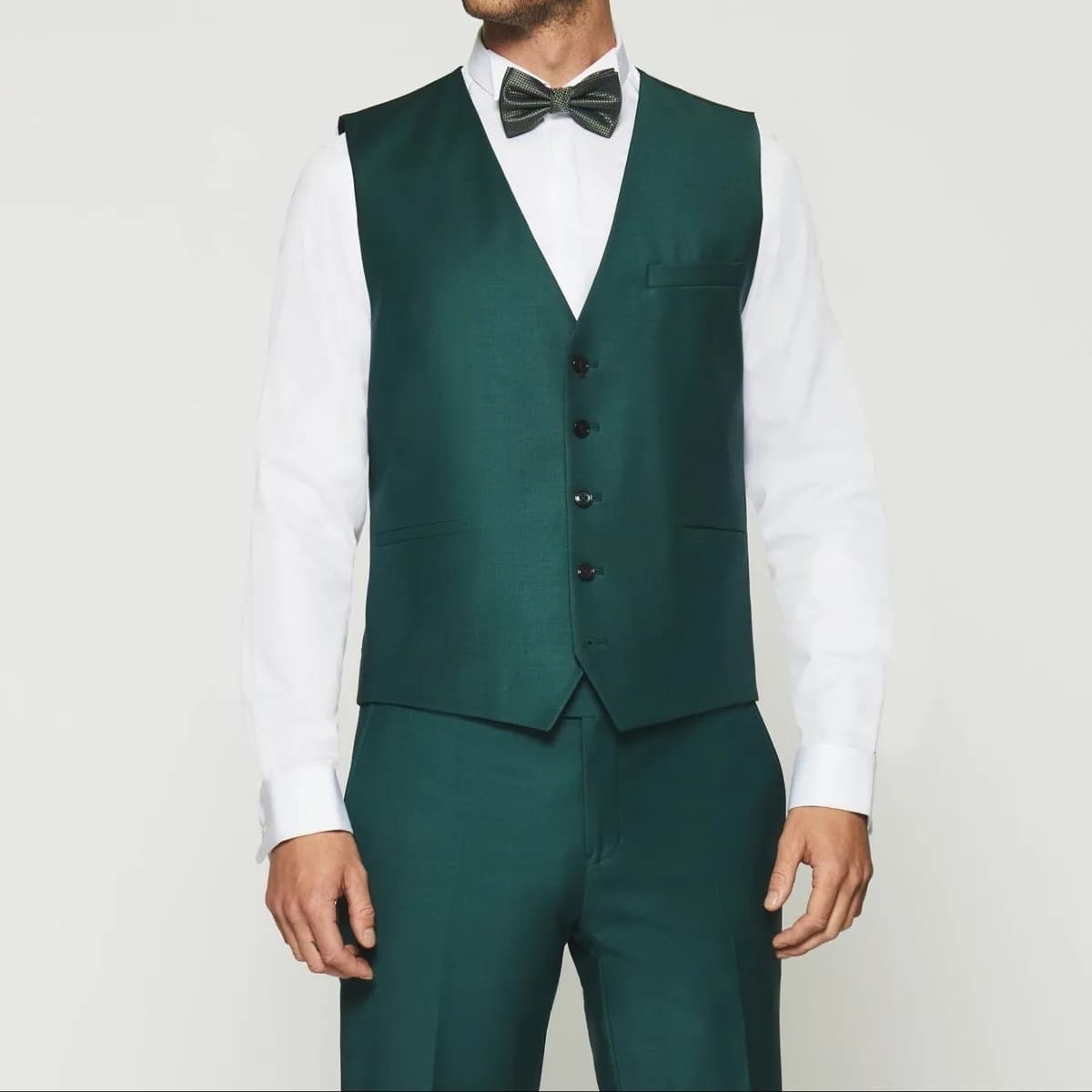 Gilet de costume vert JFAVORI