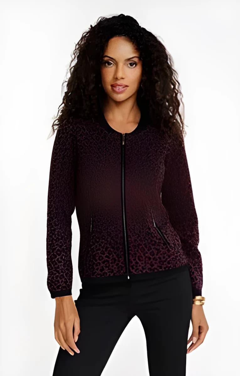 Cardigan léopard – Chocolat