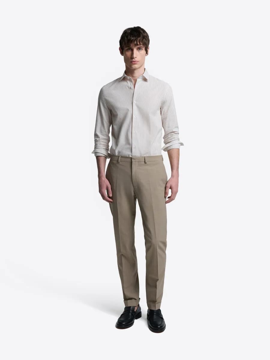 Pantalon de costume slim tissu traveler