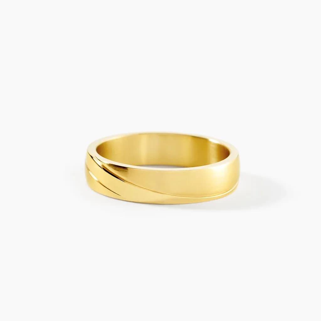 Bague Phebus Him Acier Dore