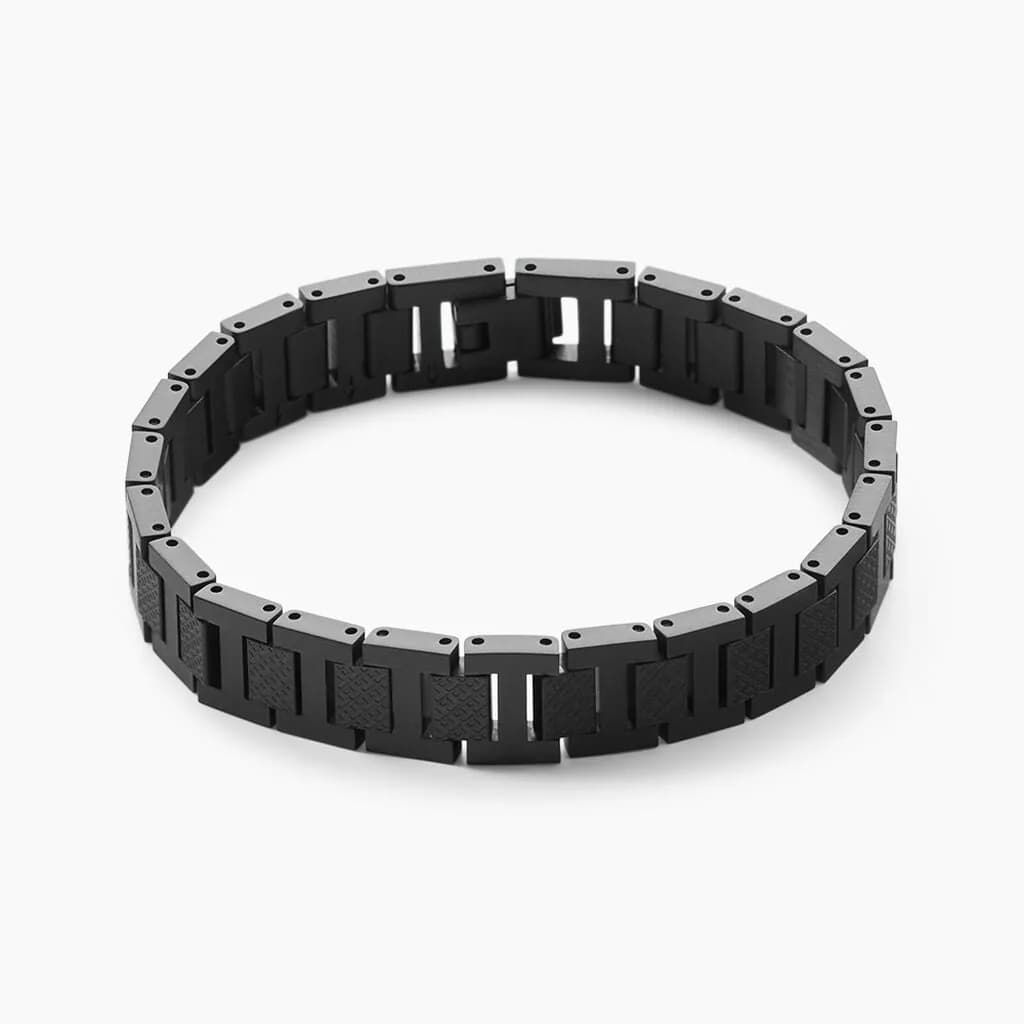 Bracelet Lacoste Metropole Acier Noir